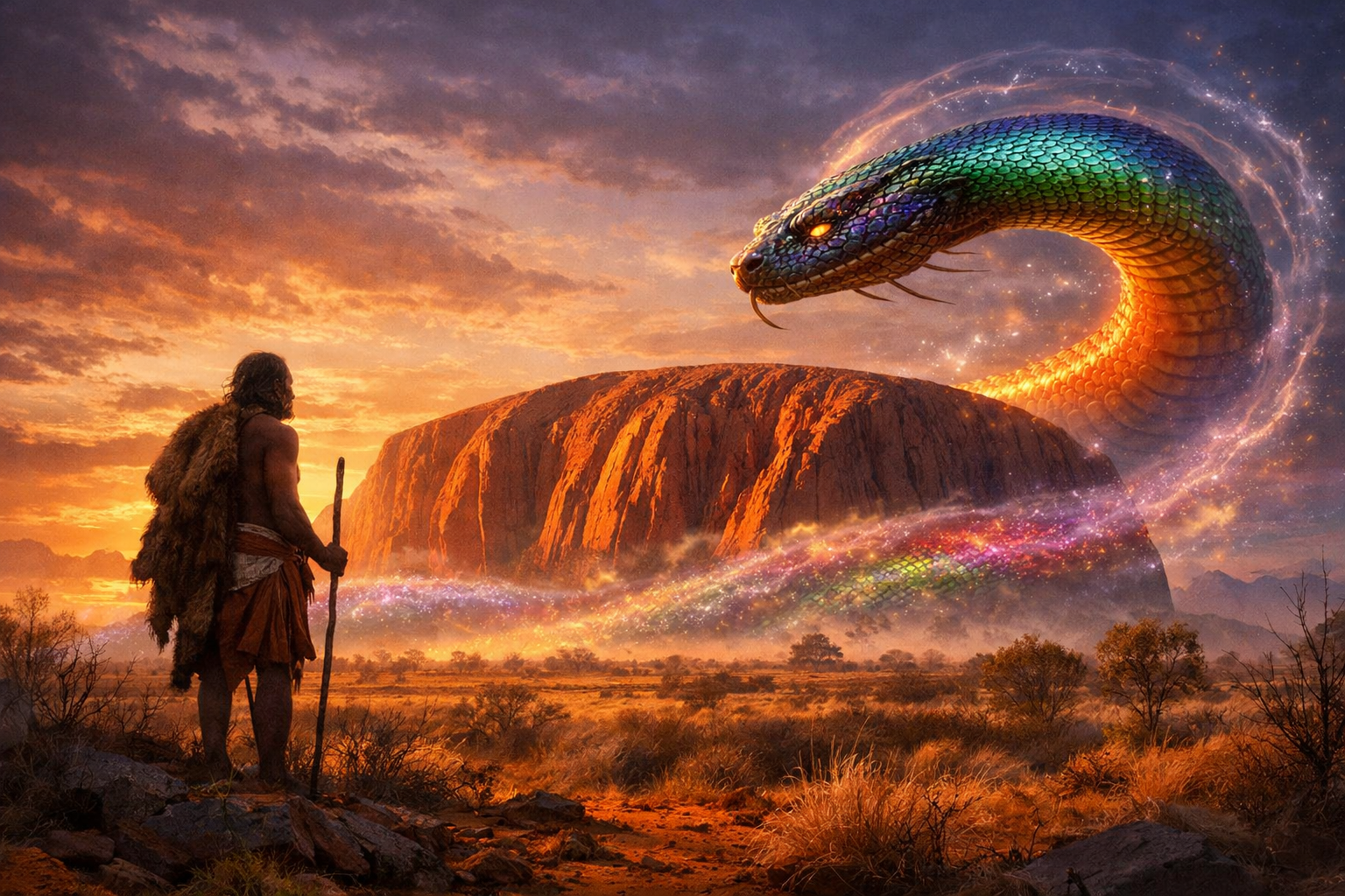 conspiracy theory 1 - Uluru Dreaming Man