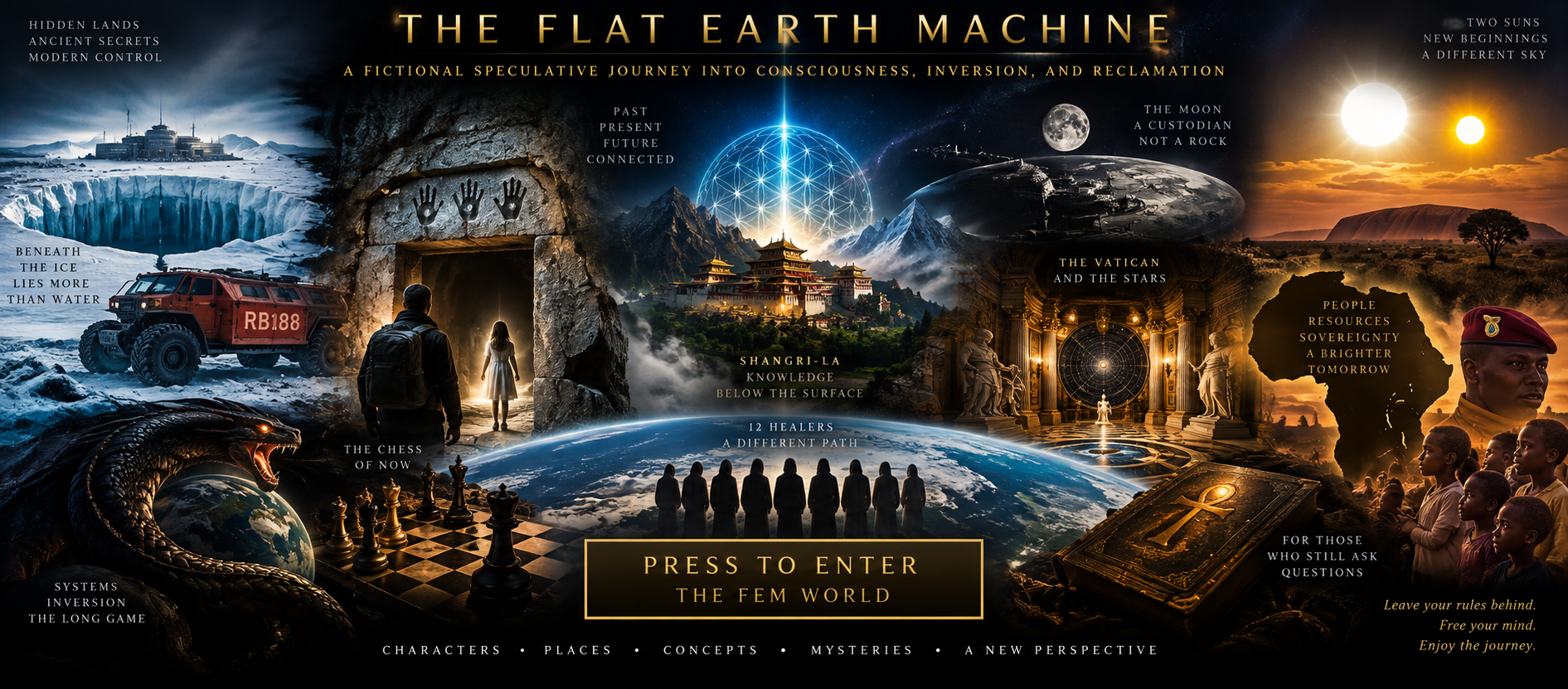Enter the Flat Earth Machine world